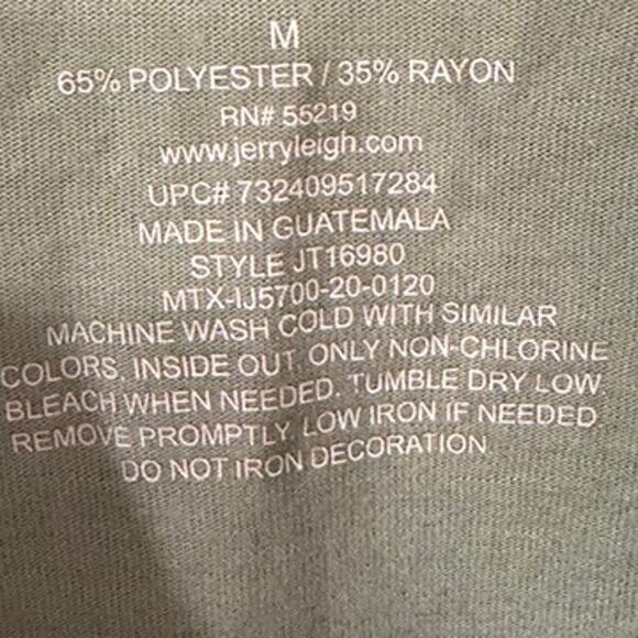 Smokey Bear Women’s V-Neck Graphic T-Shirt Sage Green Basic Outdoors Smoky Bear - Picture 4 of 5